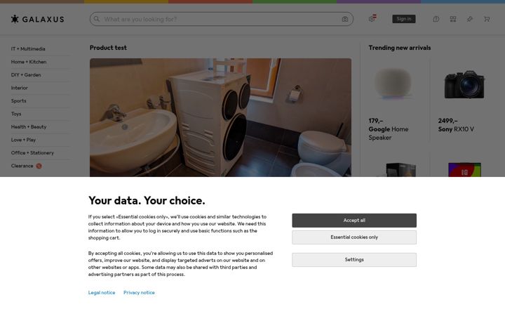 Screenshot of galaxus.at