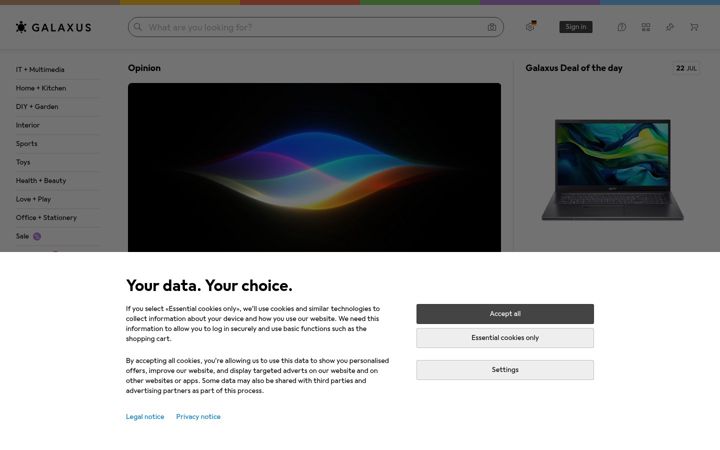 Screenshot of galaxus.eu
