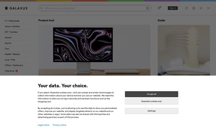 Screenshot of galaxus.it