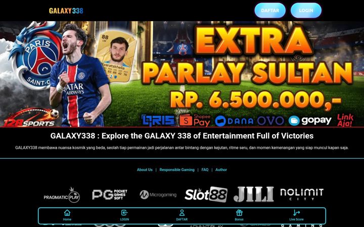 Screenshot of galaxy338.net