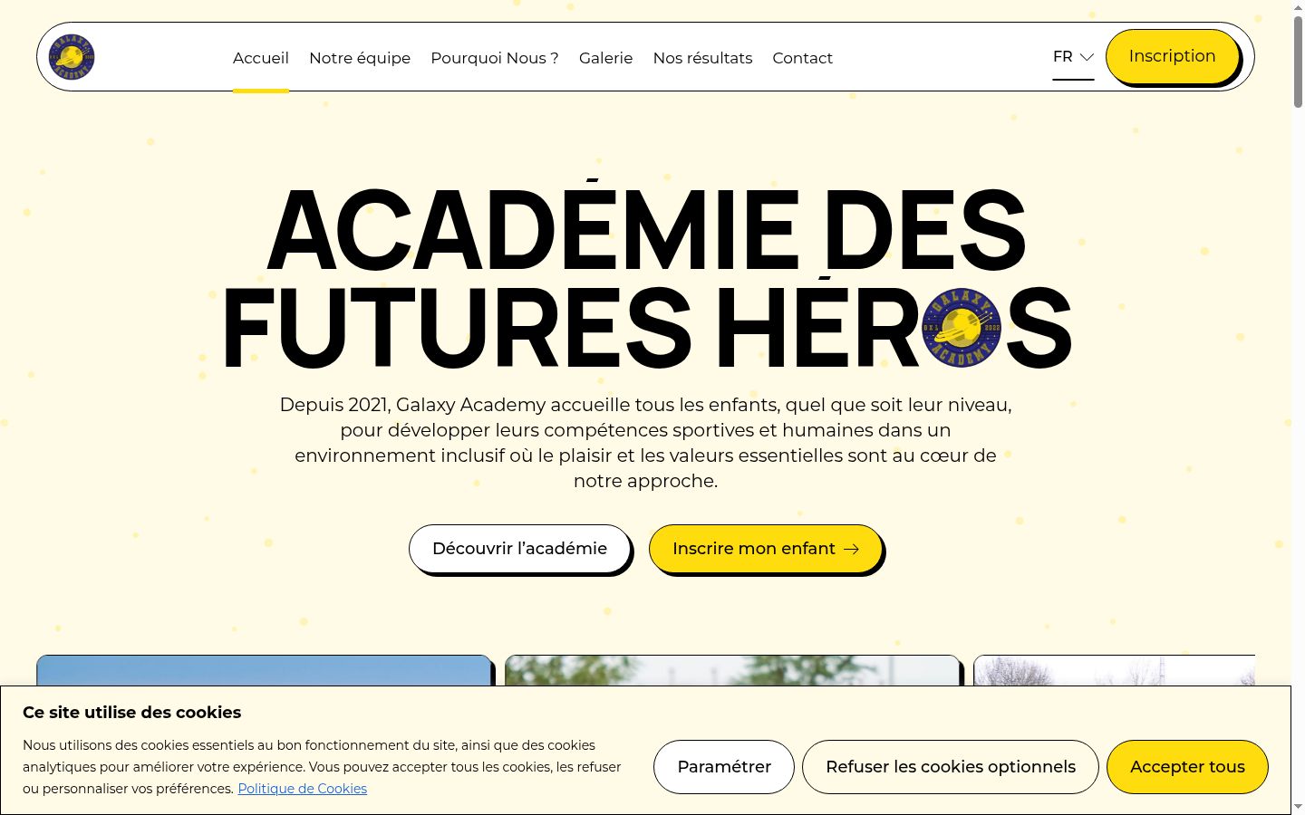 Screenshot des Einwilligungsbanners vor jeglicher Interaktion