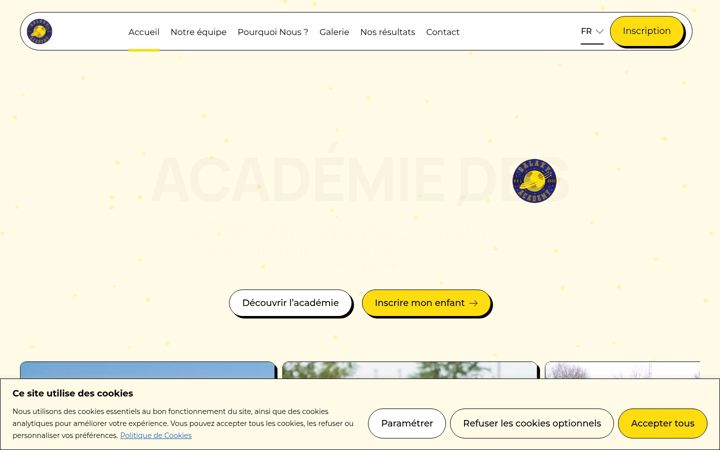 Screenshot of galaxyacademy.be