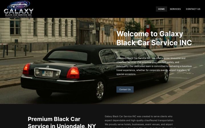 Screenshot of galaxyblackcarserviceusa.com