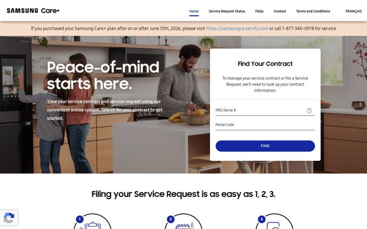 Screenshot of galaxycareplus.ca