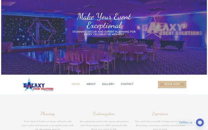 Screenshot of galaxyevs.com