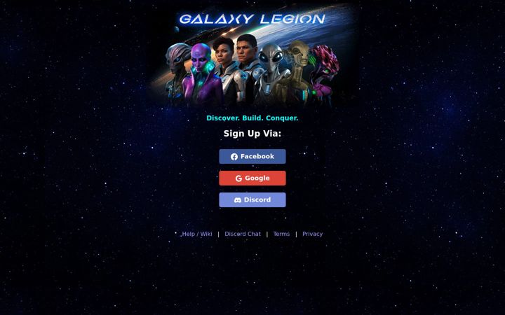 Screenshot of galaxylegion.com