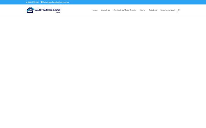 Screenshot of galaxypaintinggroup.com.au