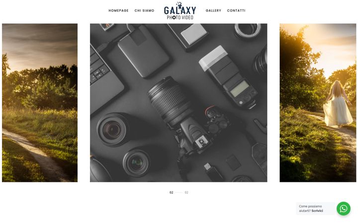 Screenshot stránky galaxyphotovideo.it