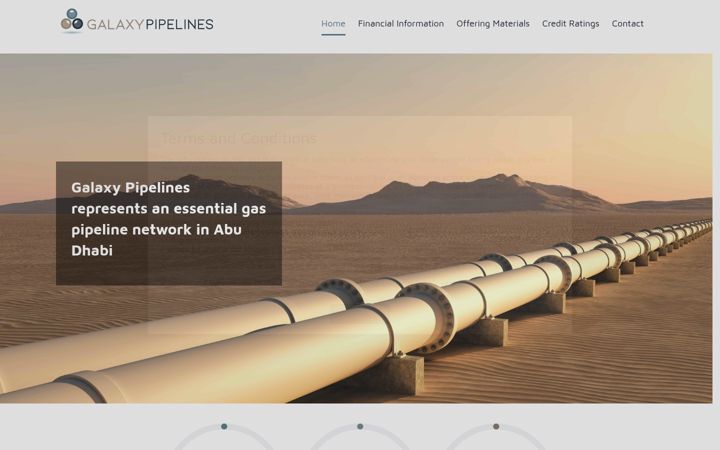 Screenshot of galaxypipelines.com