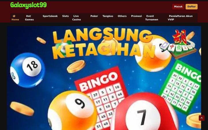Screenshot of galaxyslot99.com