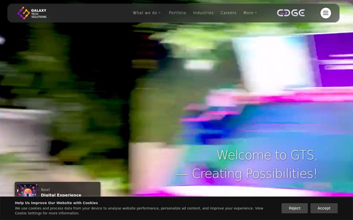 Screenshot of galaxytechsolutions.com