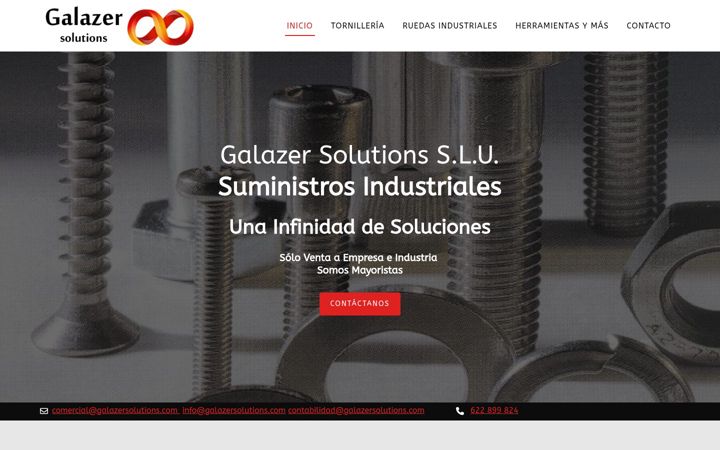 Screenshot of galazersolutions.com