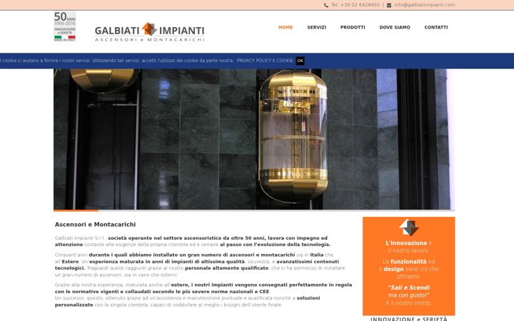 Screenshot of galbiatiimpianti.com