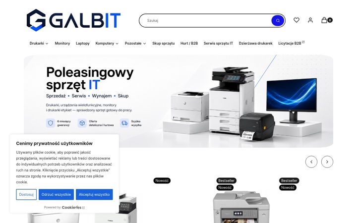 Screenshot of galbit.pl