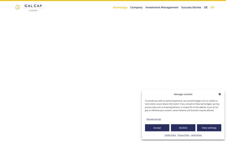 Screenshot of galcap-europe.com