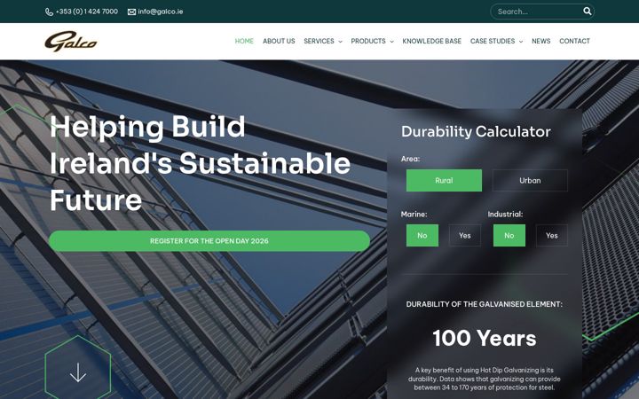Screenshot of galco.ie