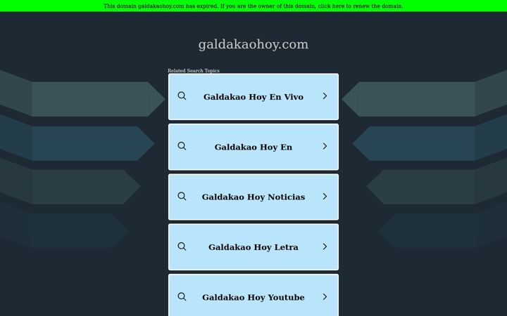 Screenshot of galdakaohoy.com