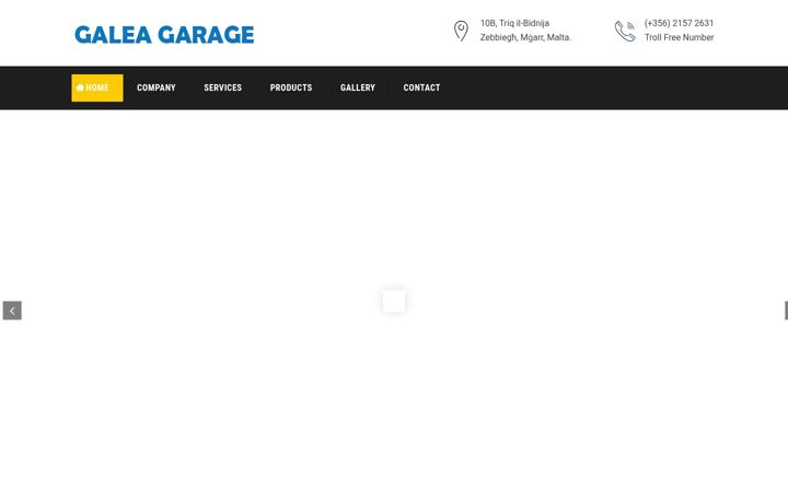 Screenshot of galeagarage.com
