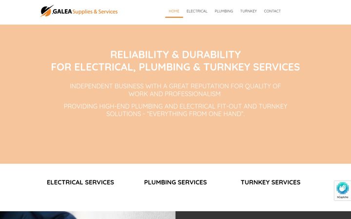 Screenshot of galeasuppliesandservices.com