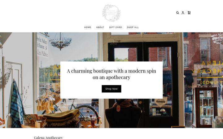Screenshot of galenaapothecary.com