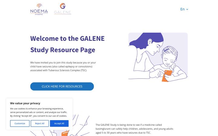 Screenshot of galenestudy.com