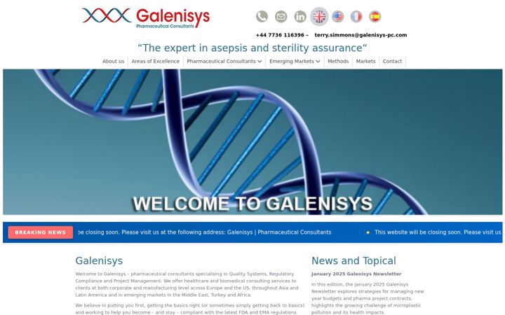 Screenshot of galenisys-pc.com