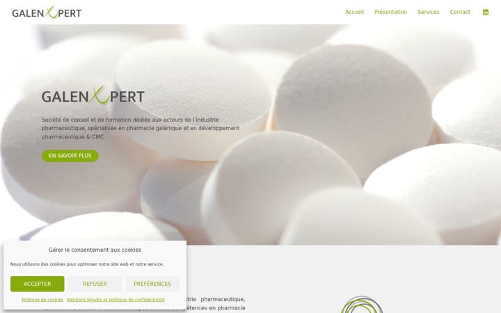 Screenshot of galenxpert.com