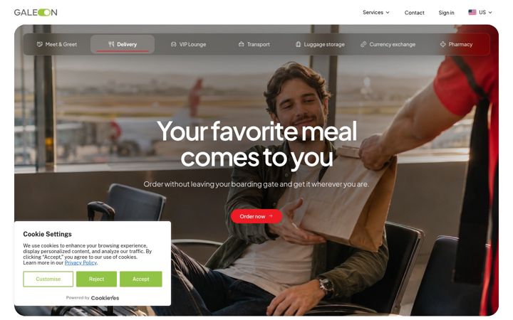 Screenshot of galeon.com.br