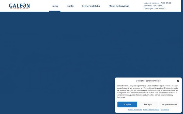 Screenshot of galeonrestaurante.es