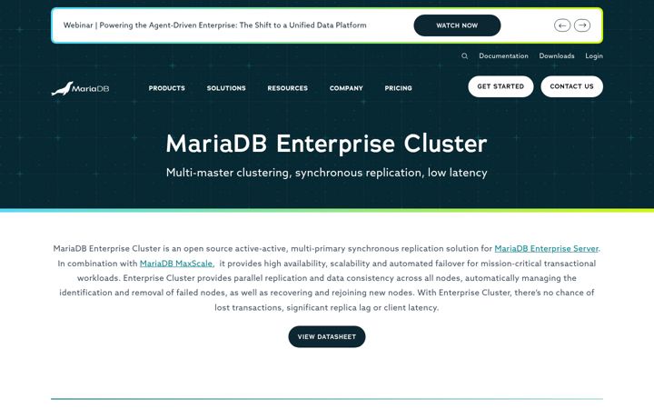 Screenshot of galeracluster.com