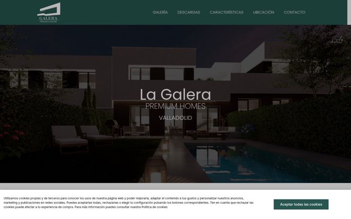 Screenshot of galerapremiumhomes.com