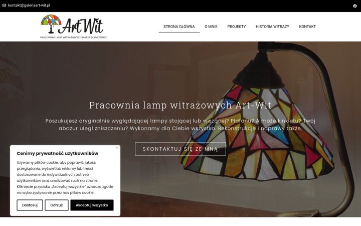Screenshot of galeriaart-wit.pl