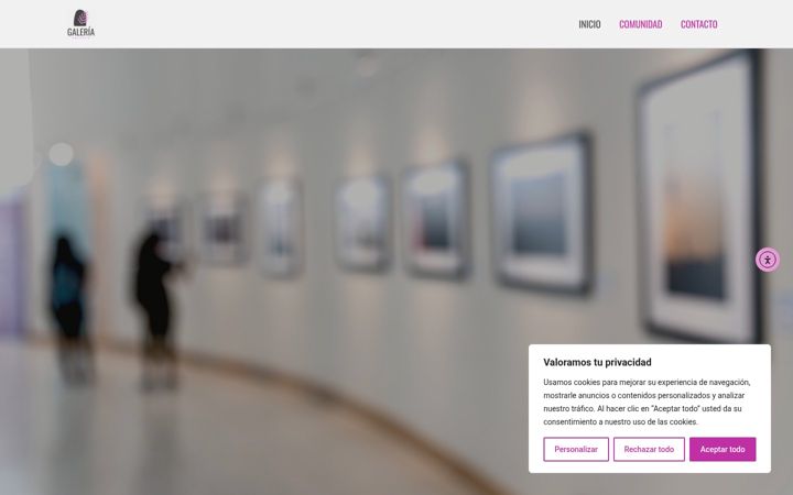 Screenshot of galeriabierta.es