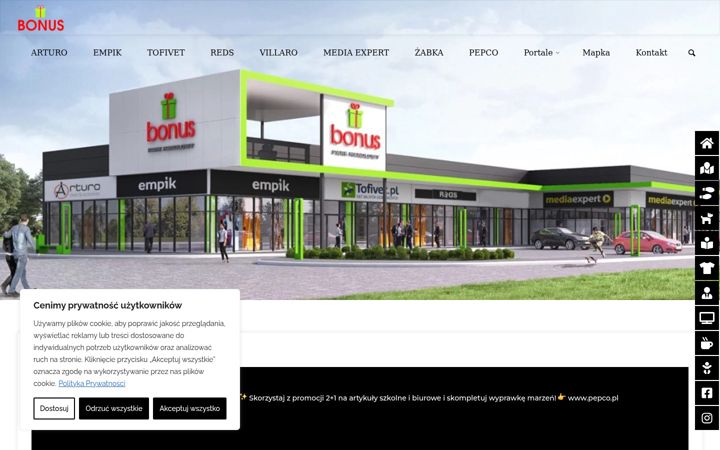Screenshot of galeriabonus.pl