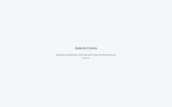 Screenshot of galeriacromo.com