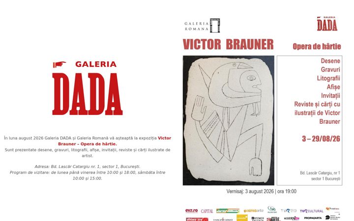Screenshot of galeriadada.ro