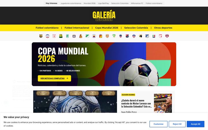 Screenshot of galeriadeportiva.com