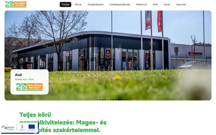 Screenshot of galeriainvest.hu