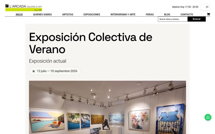 Screenshot of galerialarcada.com