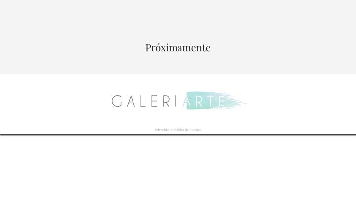 Screenshot of galeriarte.es