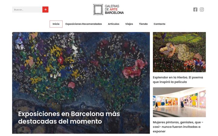 Screenshot of galeriasdeartebarcelona.com