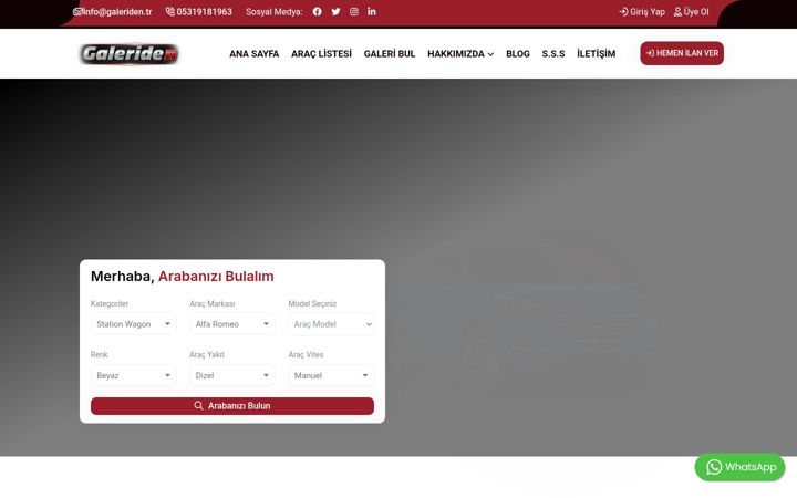 Screenshot of galeriden.tr