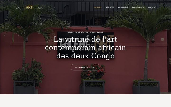 Screenshot of galerie-art-brazza.com