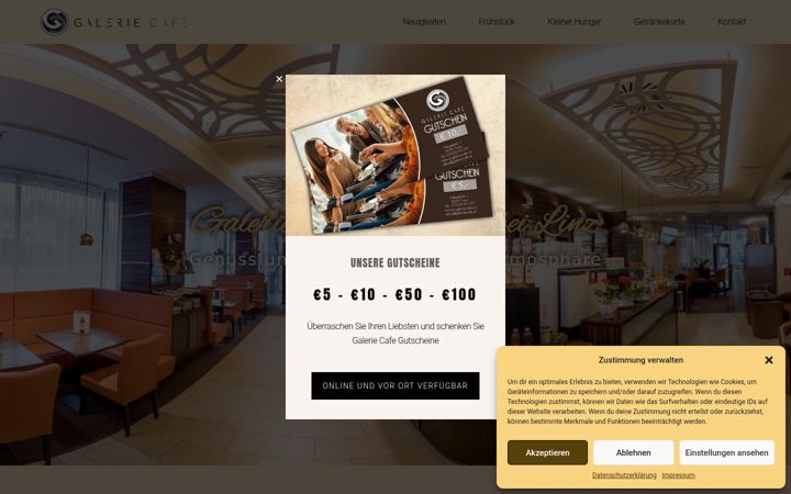 Screenshot of galerie-cafe.at