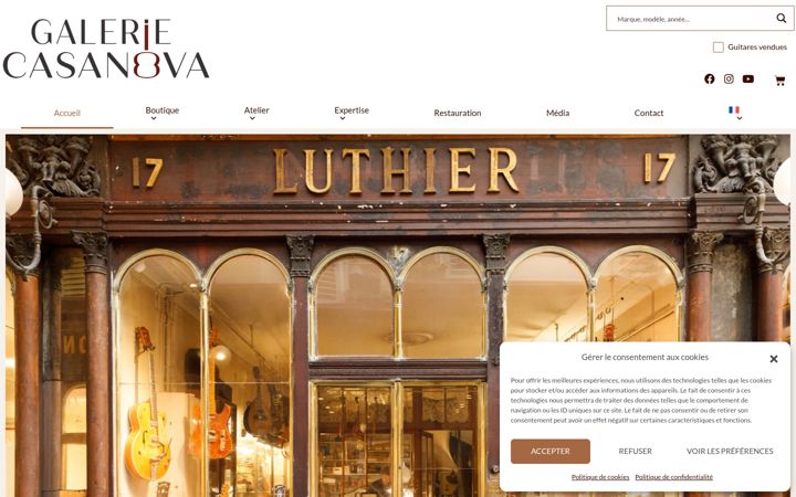Screenshot of galerie-casanova.com