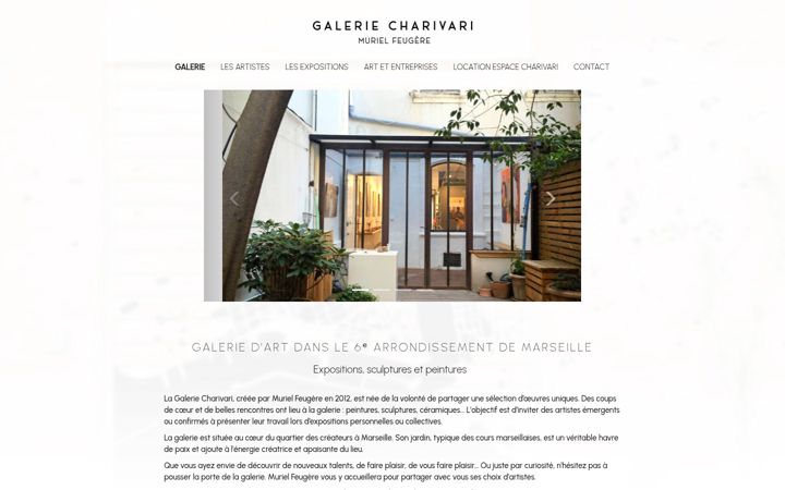 Screenshot of galerie-charivari.fr