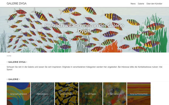 Screenshot of galerie-dyga.de