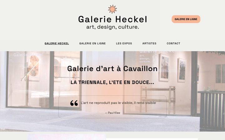 Screenshot of galerie-heckel.fr
