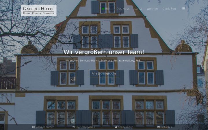 Screenshot of galerie-hotel.de