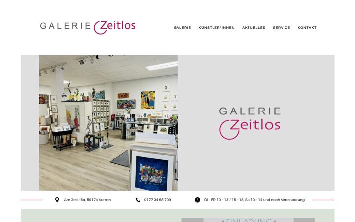 Screenshot of galerie-kamen.de